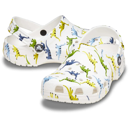 CROCS // KIDS Classic Clog DINOSAUR PRINT