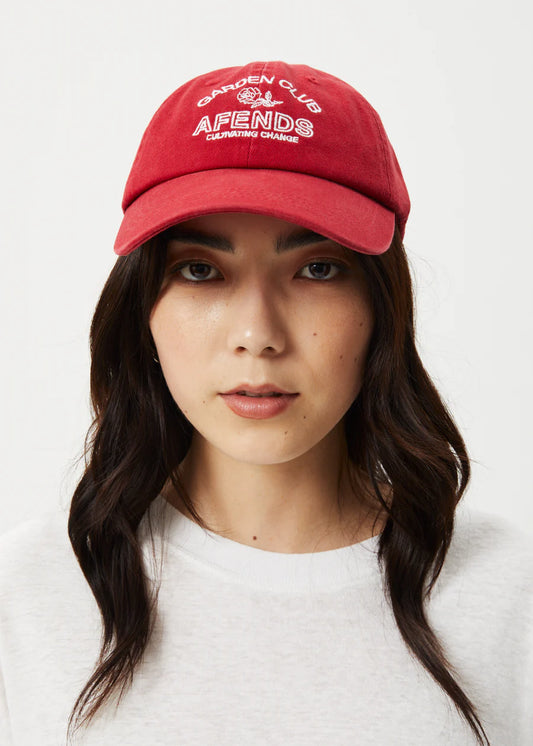 AFENDS // Cultivate Panelled Cap KETCHUP