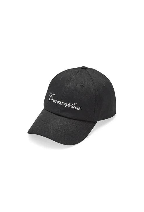 COMMONPLACE // Cursive Cap BLACK/WHITE