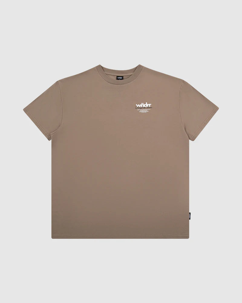 WNDRR // Disrupt Box Fit Tee TAUPE