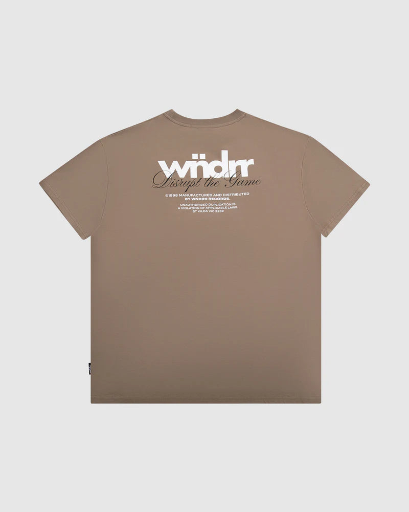 WNDRR // Disrupt Box Fit Tee TAUPE