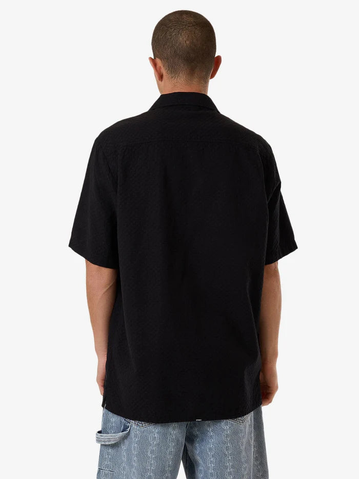 THRILLS // Distortion Bowling Shirt BLACK