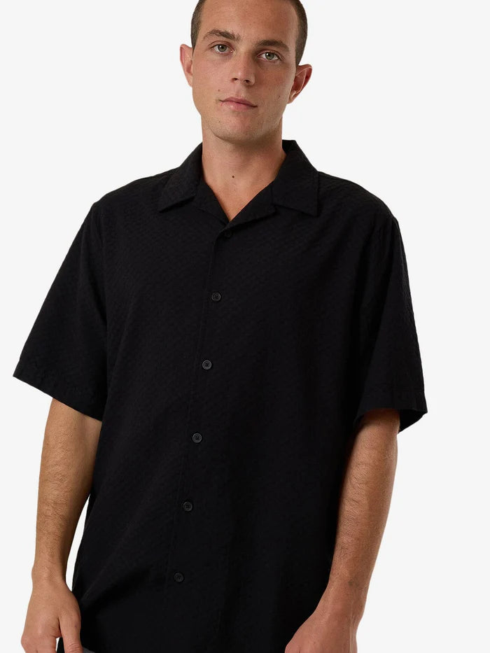 THRILLS // Distortion Bowling Shirt BLACK