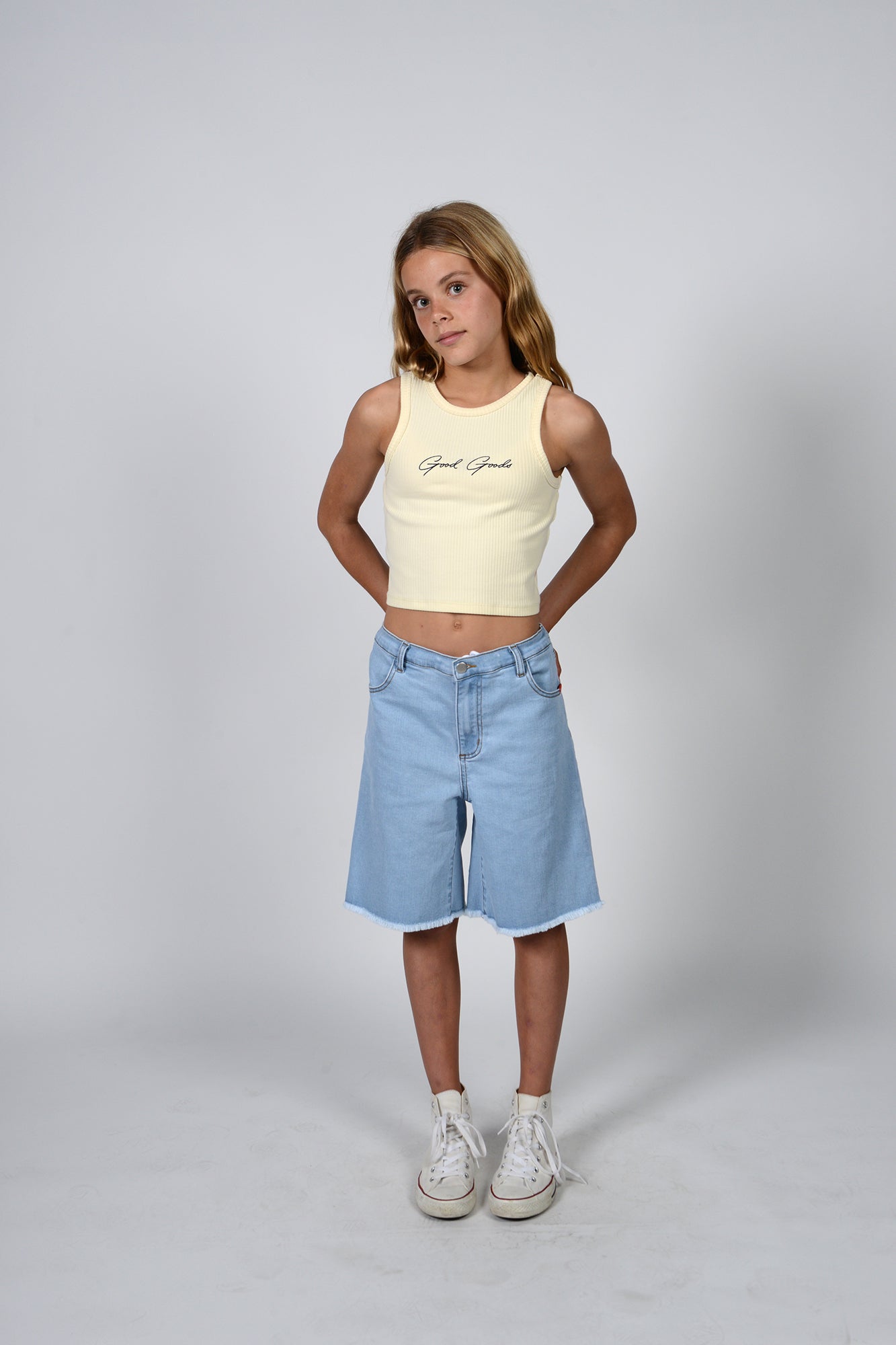 GOOD GOODS // Mila Jorts LIGHT BLUE