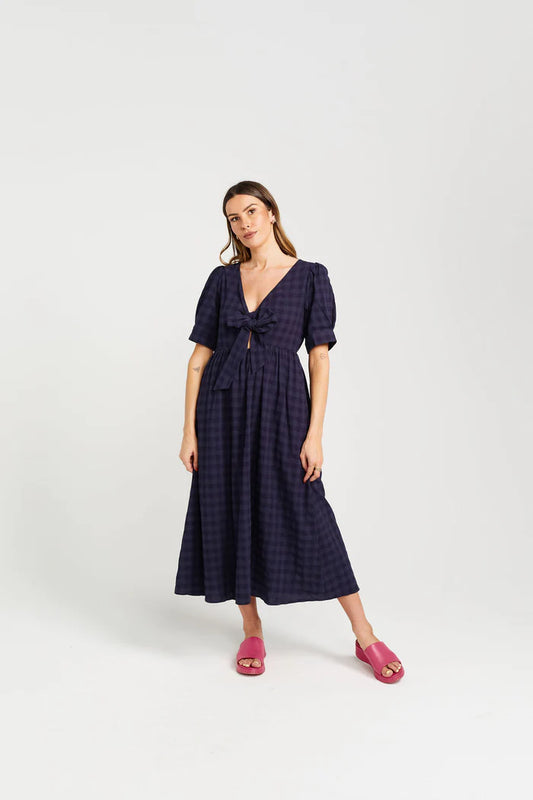 THING THING // Dazzling Dress NAVY CHECK