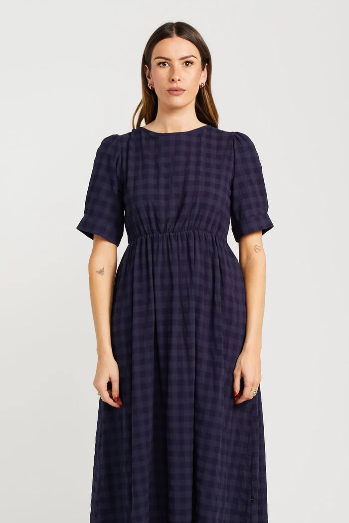 THING THING // Dazzling Dress NAVY CHECK