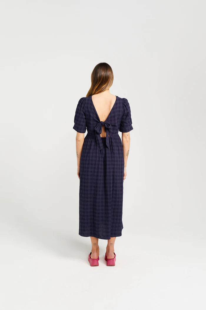 THING THING // Dazzling Dress NAVY CHECK