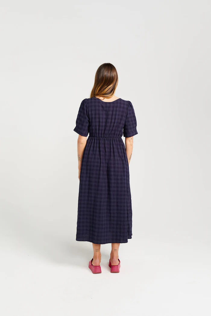 THING THING // Dazzling Dress NAVY CHECK