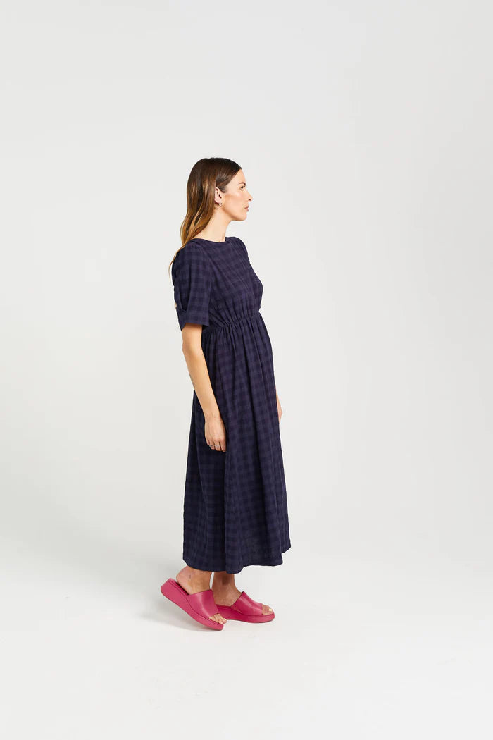 THING THING // Dazzling Dress NAVY CHECK