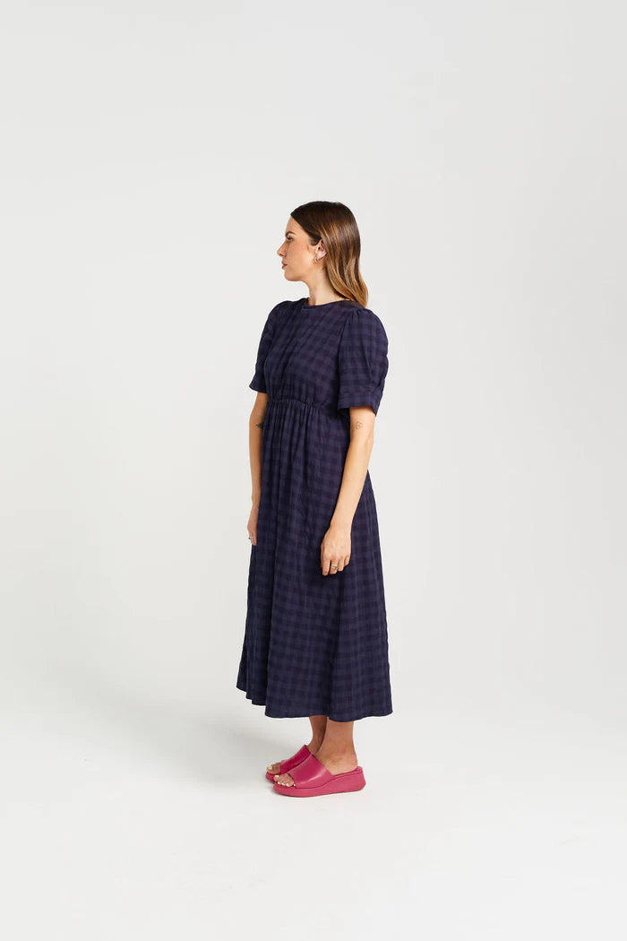 THING THING // Dazzling Dress NAVY CHECK