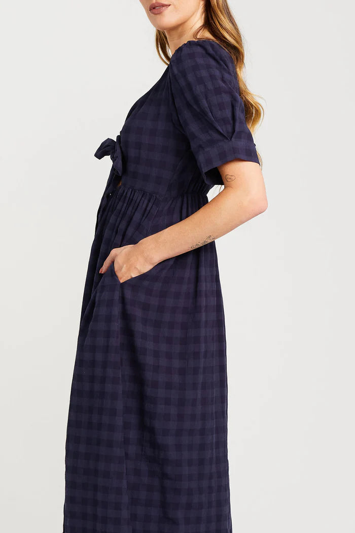 THING THING // Dazzling Dress NAVY CHECK