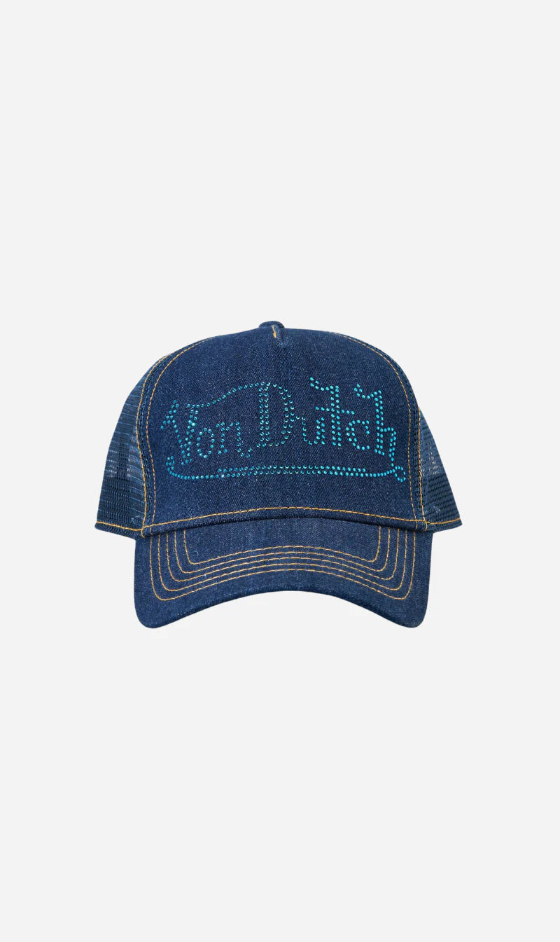 VON DUTCH //  Navy Stone Trucker DENIM