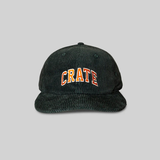 CRATE // Unisex Cord Varsity Cap FOREST