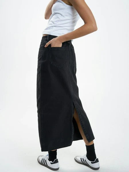 THRILLS // Frankie Skirt DUSK BLACK