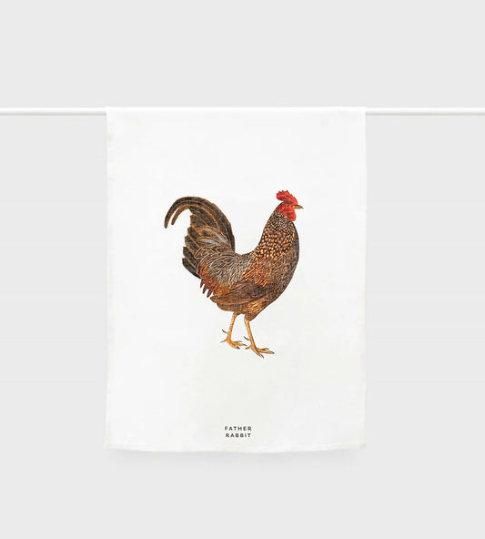 FATHER RABBIT // Tea Towel ROOSTER