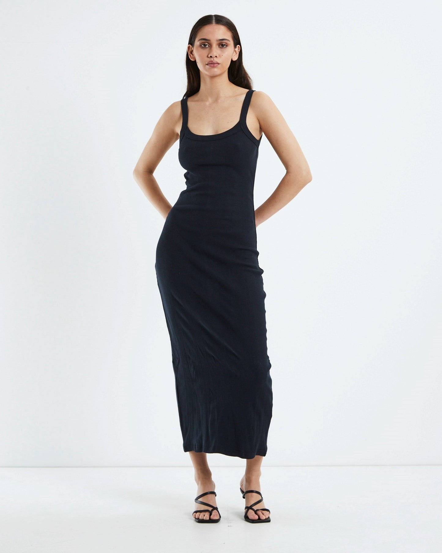 NEUW // Frenchie Rib Dress BLACK