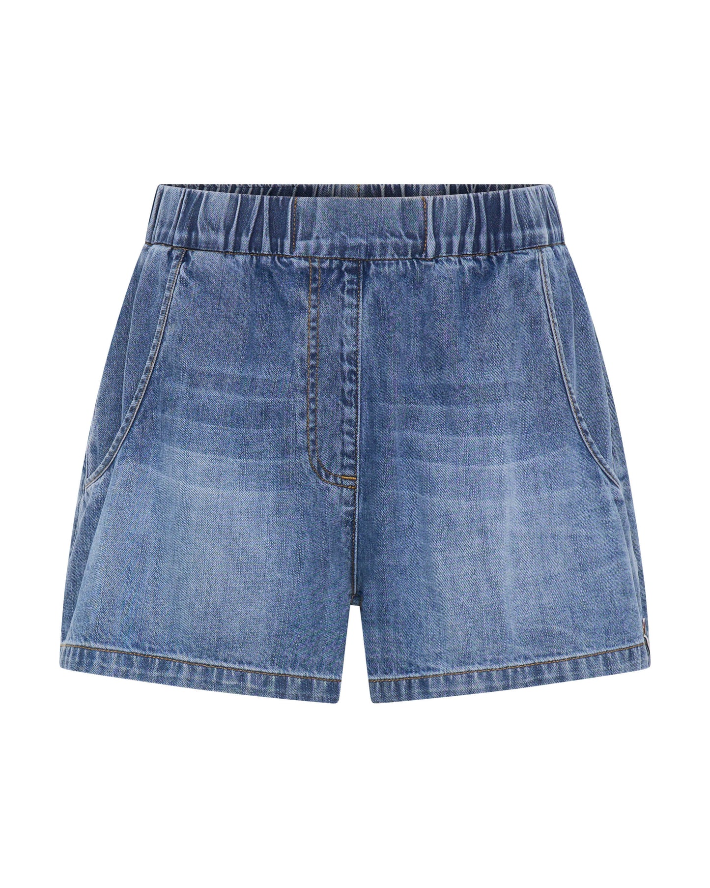 ONE TEASPOON // Hi Waist Funks Denim Short BLUE LOVE