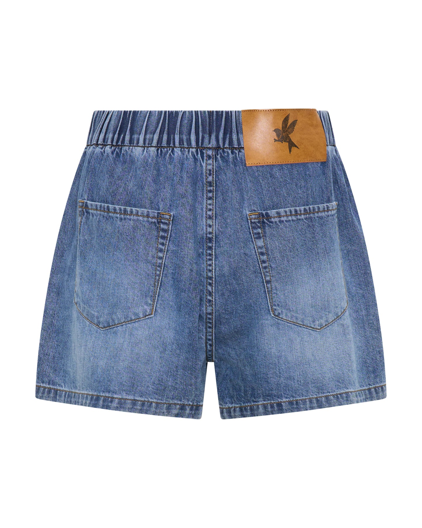 ONE TEASPOON // Hi Waist Funks Denim Short BLUE LOVE