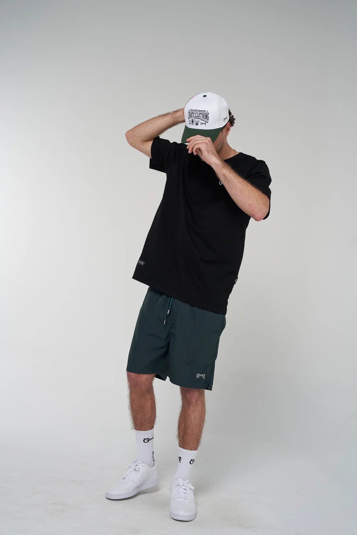 CRATE // Crate Half Court Snapback WHITE/PINE