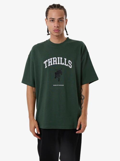 THRILLS // Hard Knocks Box Fit Oversized Tee SYCAMORE