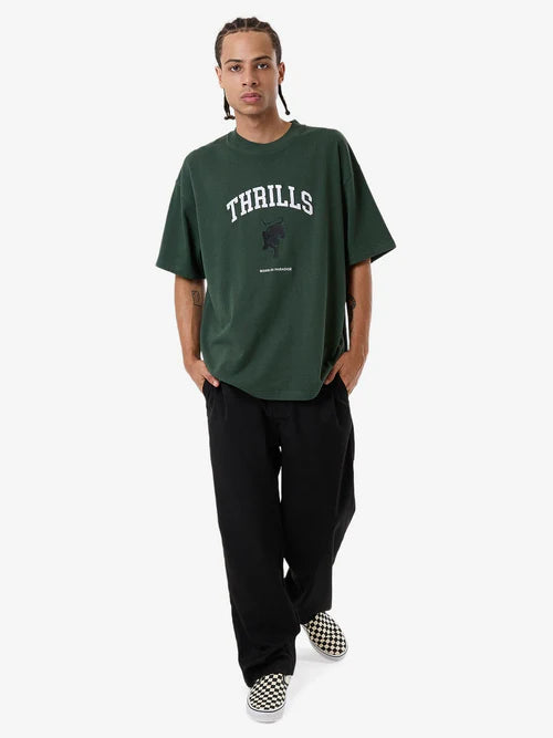 THRILLS // Hard Knocks Box Fit Oversized Tee SYCAMORE