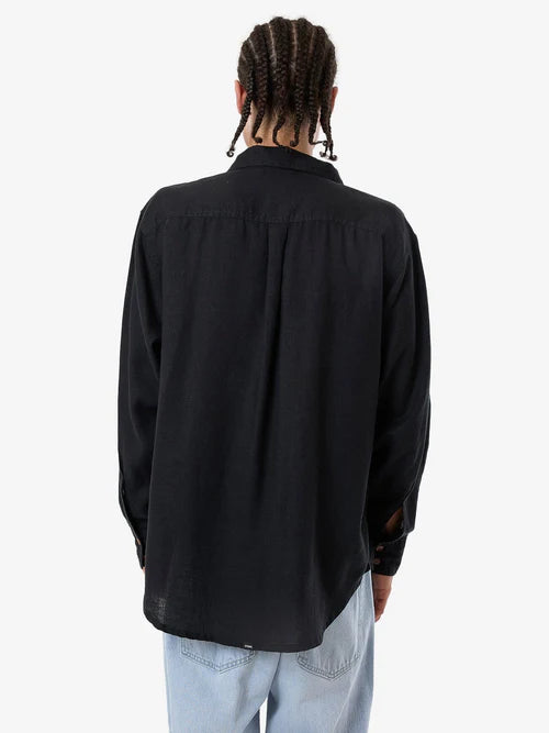 THRILLS // Minimal Thrills Oversize LS Shirt BLACK