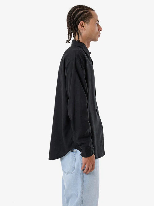 THRILLS // Minimal Thrills Oversize LS Shirt BLACK