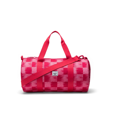 HERSCHEL // Classic Little Duffle CHECK YOURSELF RASPBERRY