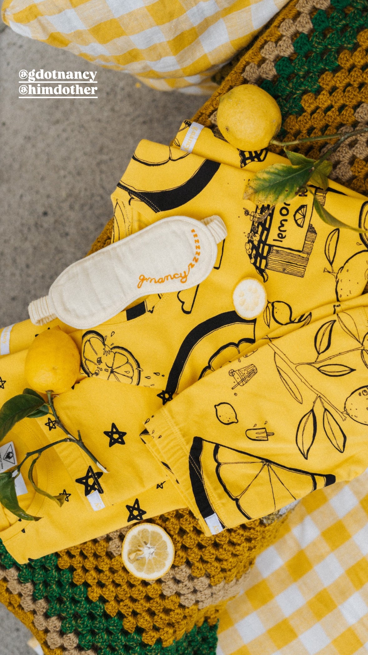 G.NANCY // Lemonade Shorty PJ LEMON