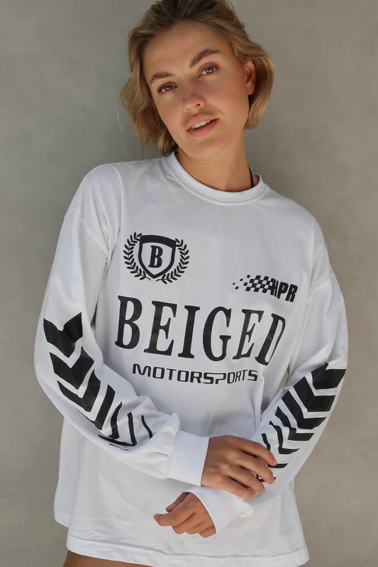 BEIGED // White Motorsports Tee