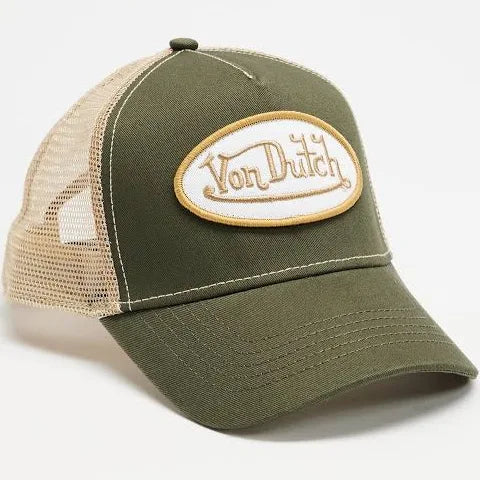 VON DUTCH // Unisex Trucker Hat KHAKI BEIGE