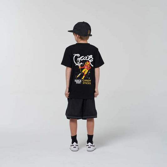 CRATE KIDS // Crate Kids X Spaceman Candy Script T-Shirt BLACK