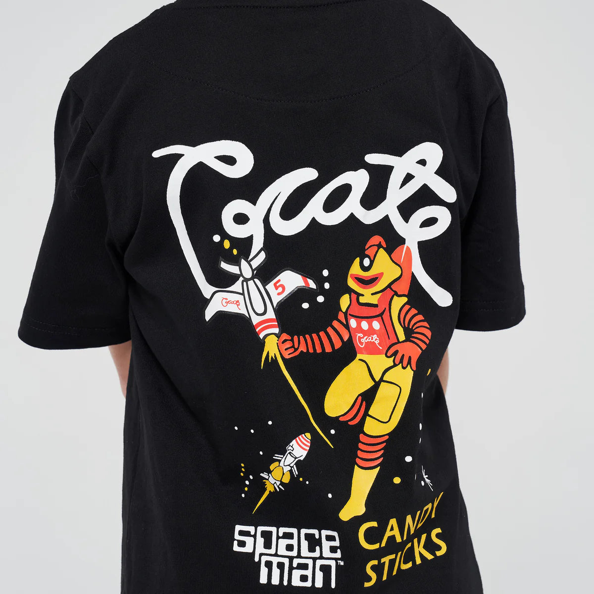 CRATE KIDS // Crate Kids X Spaceman Candy Script T-Shirt BLACK