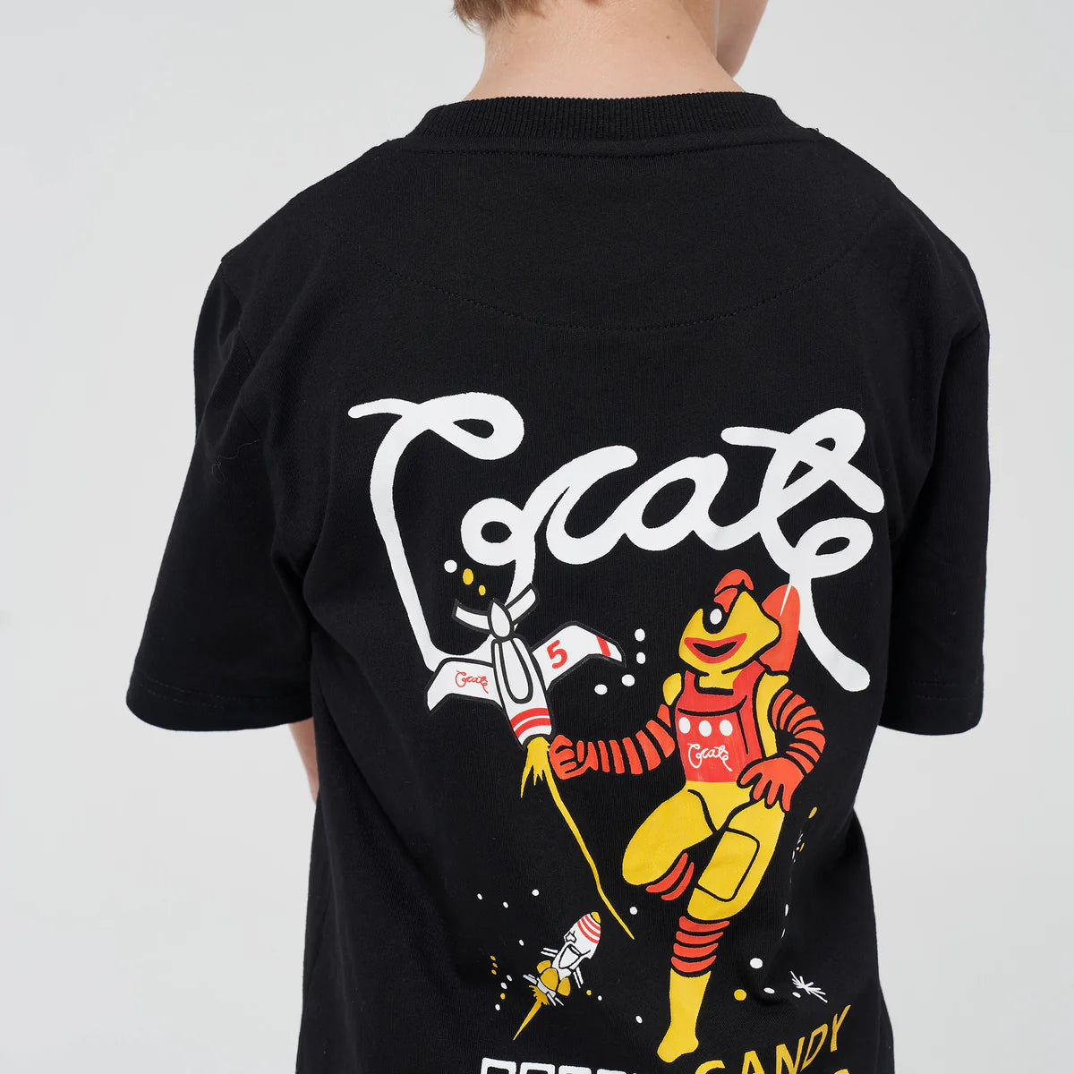 CRATE KIDS // Crate Kids X Spaceman Candy Script T-Shirt BLACK