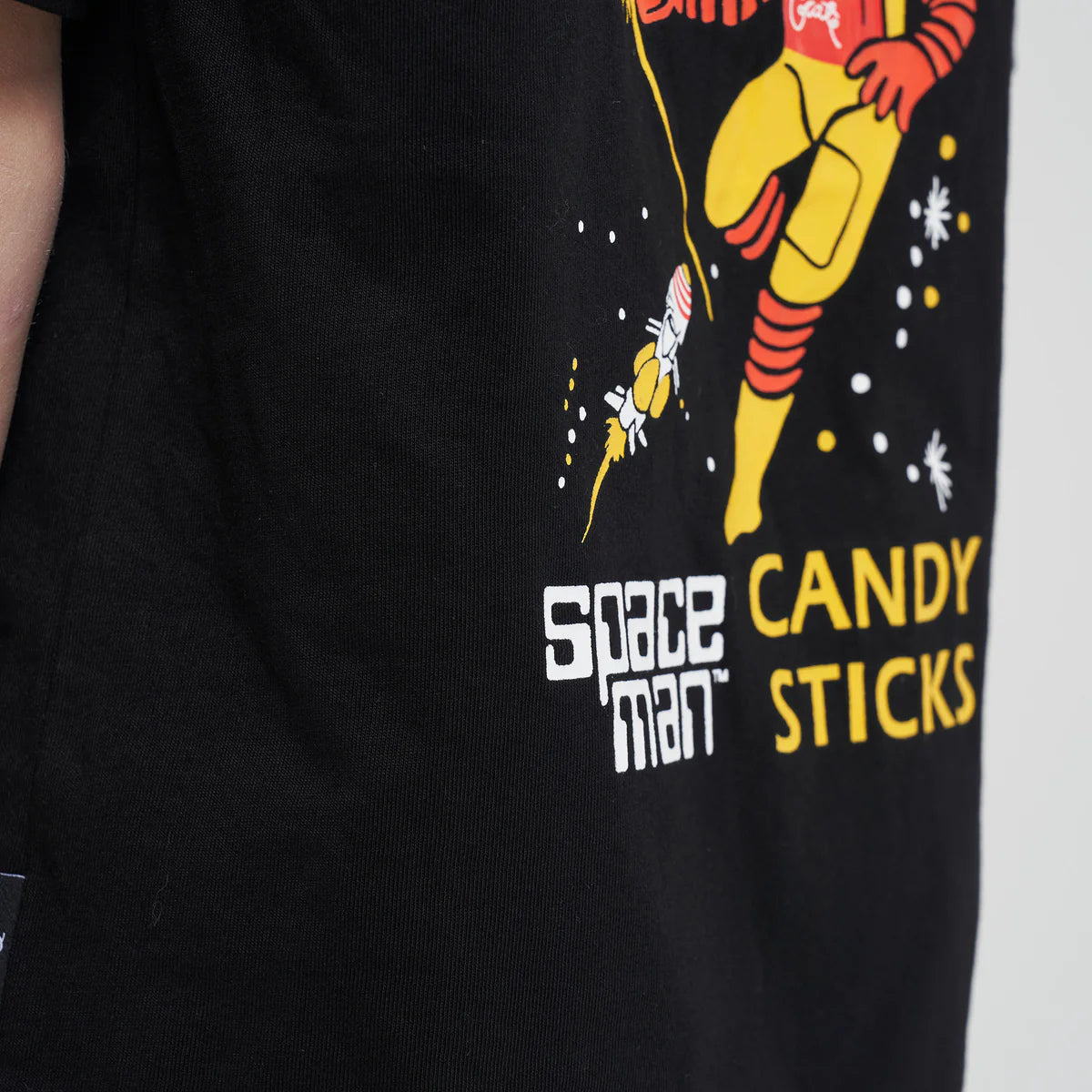 CRATE KIDS // Crate Kids X Spaceman Candy Script T-Shirt BLACK