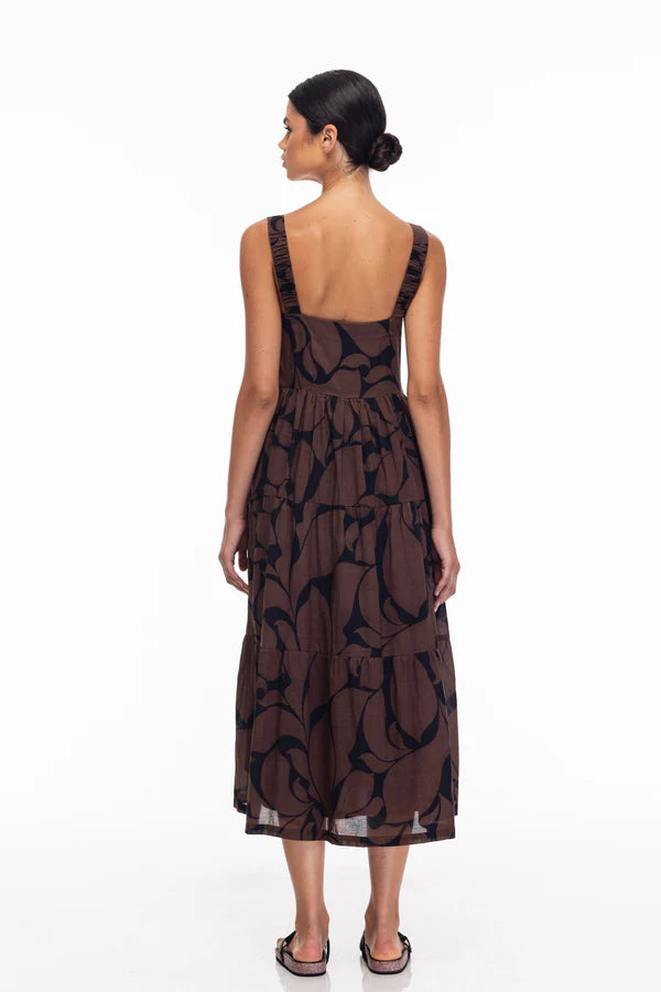 BLAK // Kiss Me Again Dress CHOCOLATE/BLACK FLORAL