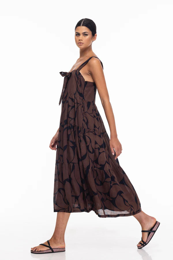 BLAK // Kiss Me Again Dress CHOCOLATE/BLACK FLORAL