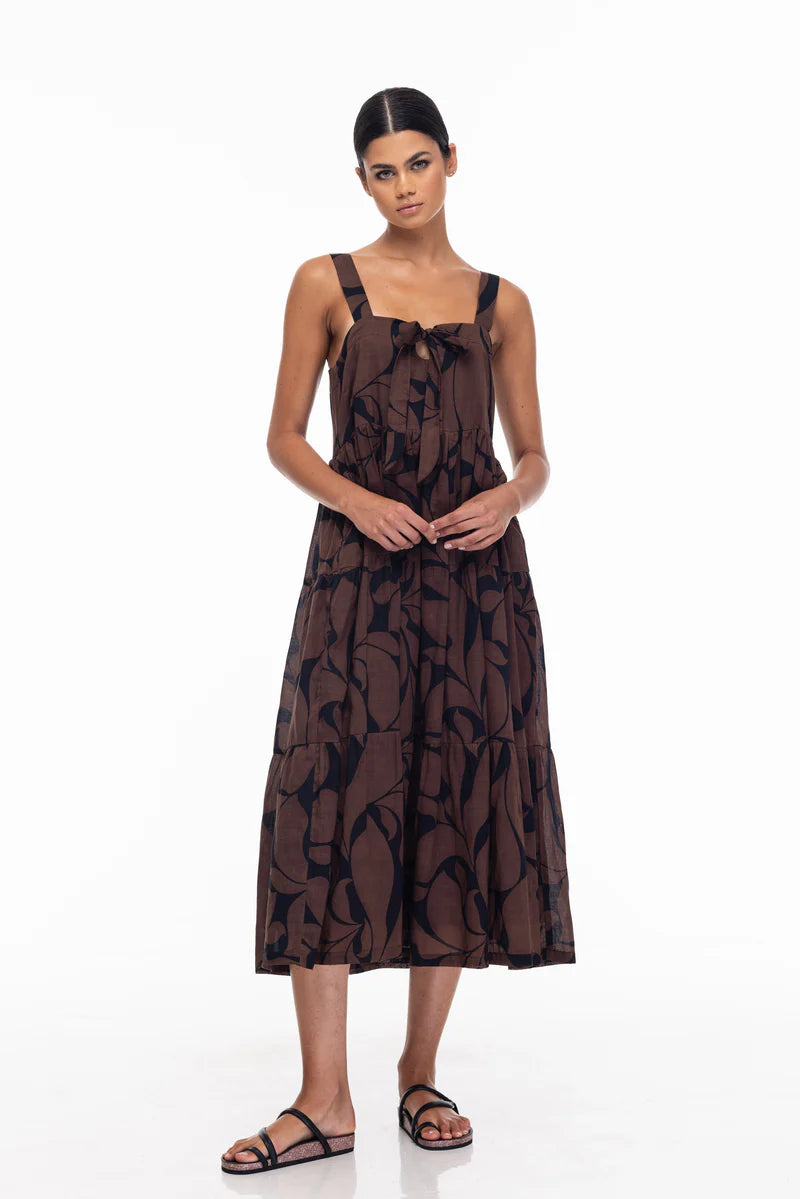 BLAK // Kiss Me Again Dress CHOCOLATE/BLACK FLORAL