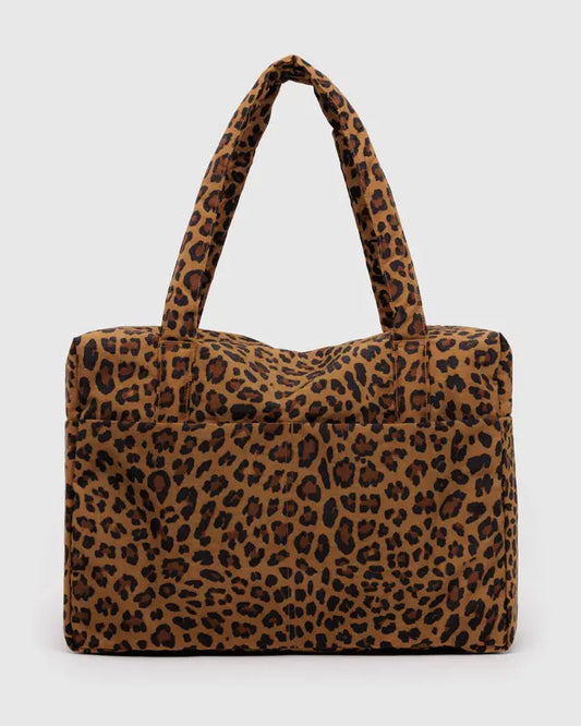 BAGGU // LARGE Cloud Carry-on LEOPARD