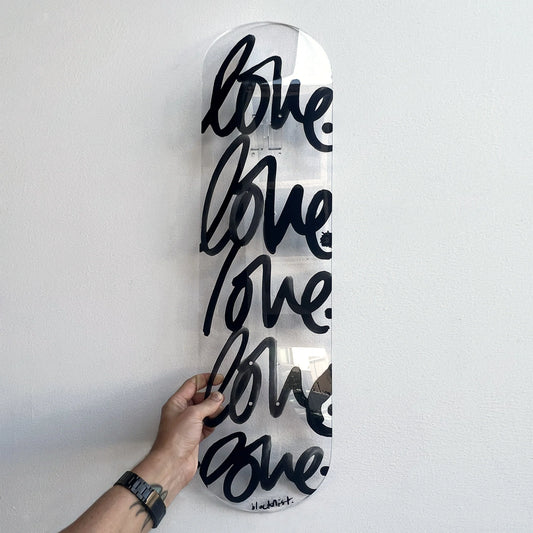 BLACKLIST // Love Acrylic Skateboard BLACK