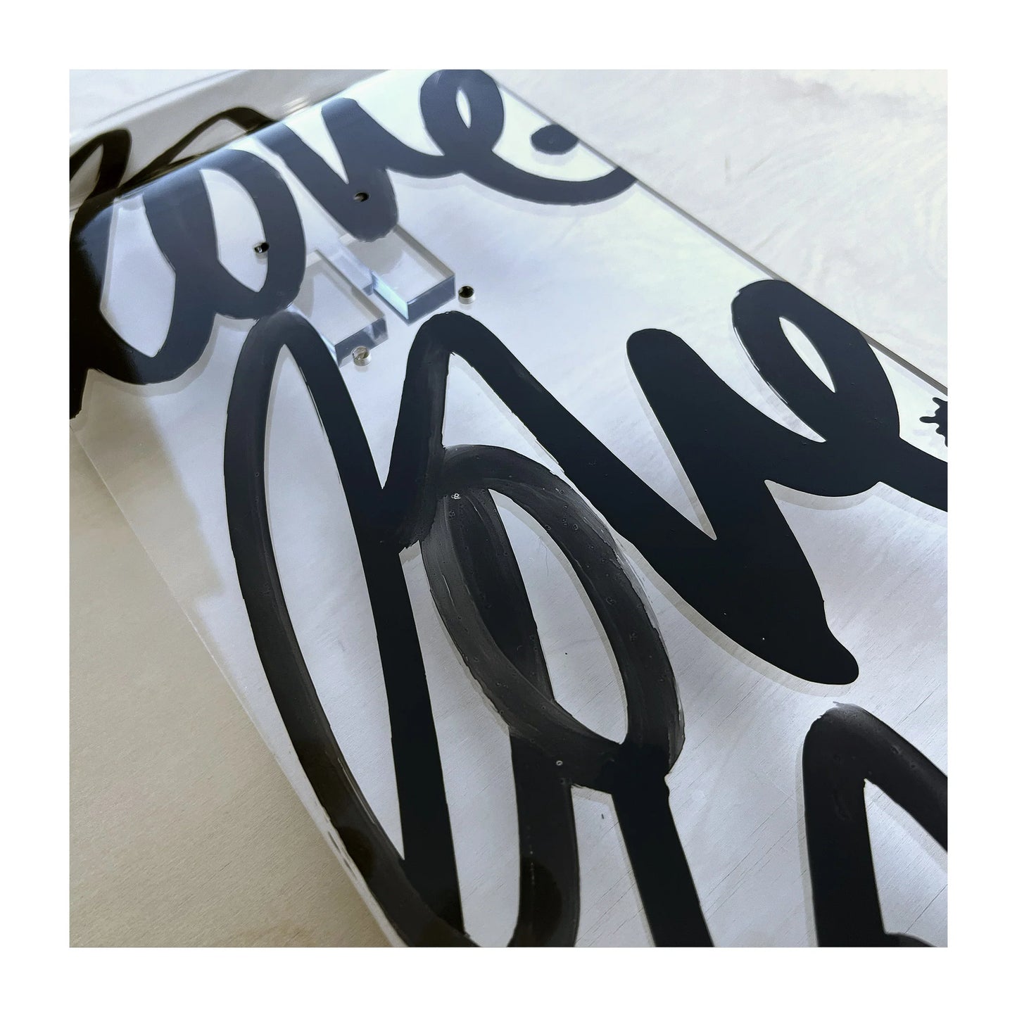 BLACKLIST // Love Acrylic Skateboard BLACK