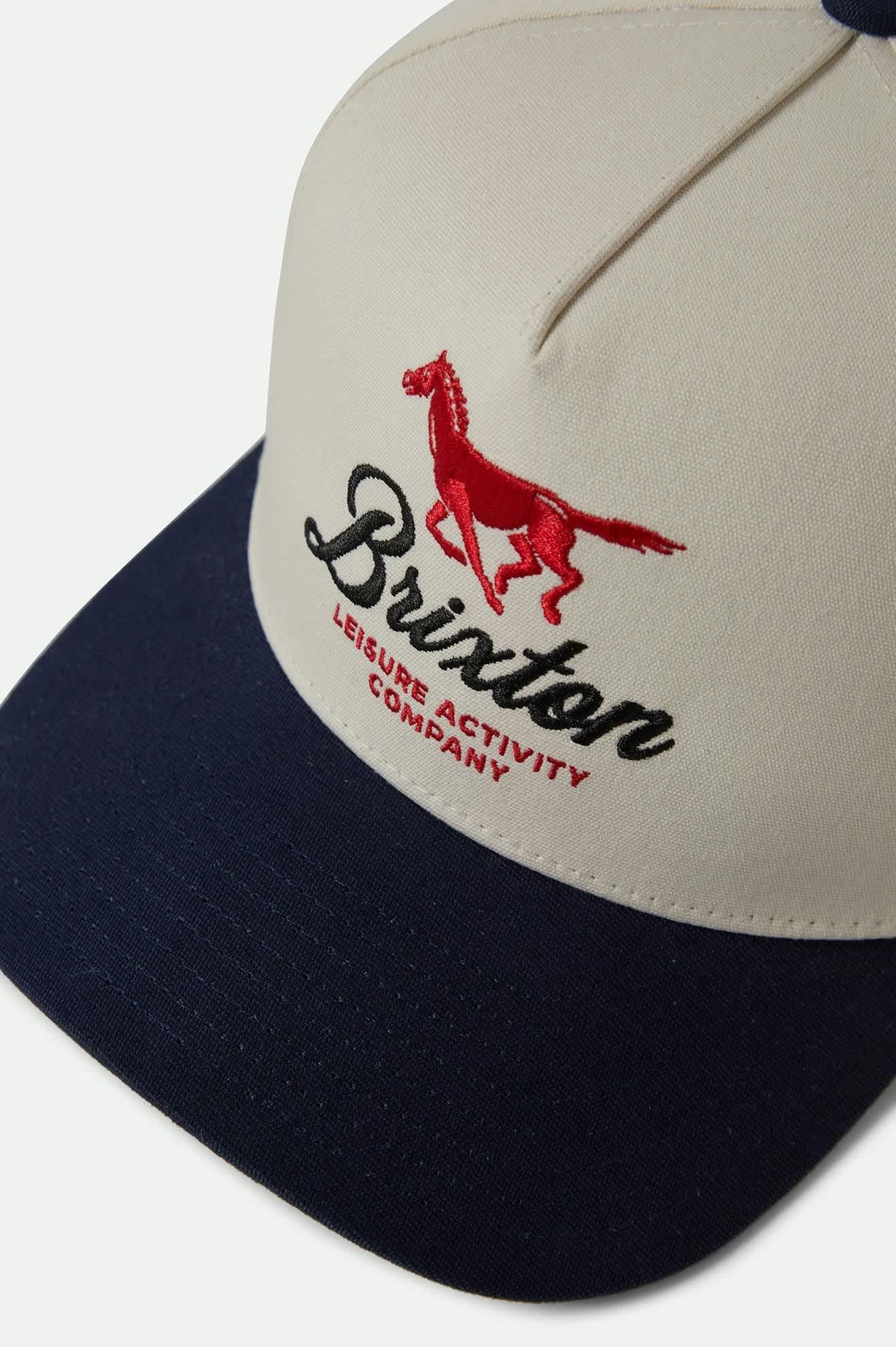 BRIXTON // Leisure Activity MP Snapback BLUE WHITE