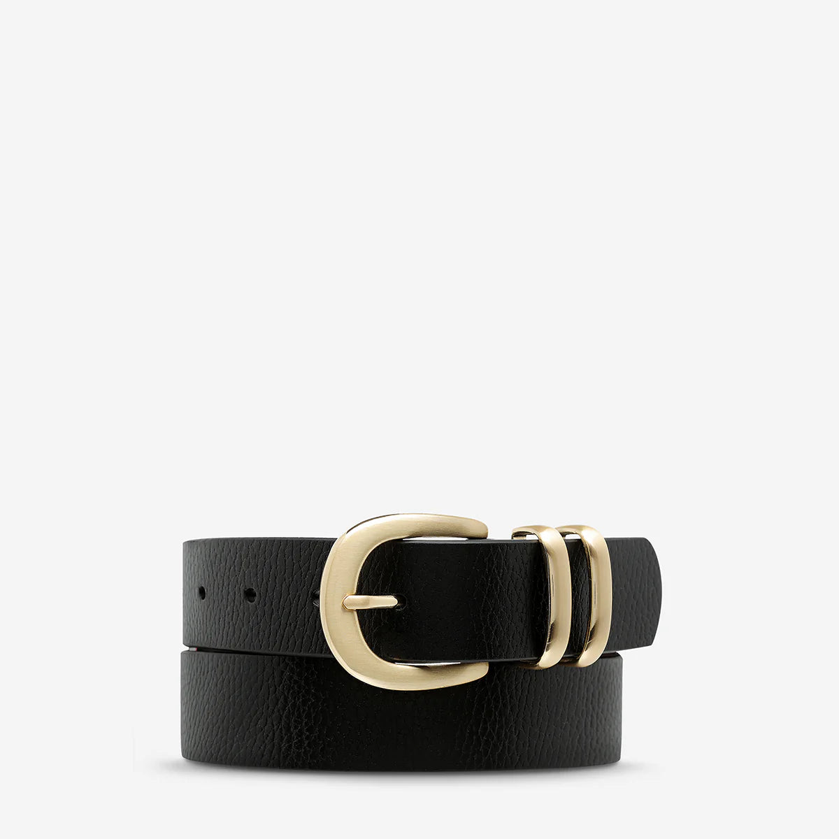 STATUS ANXIETY // Let It Be Belt BLACK/GOLD