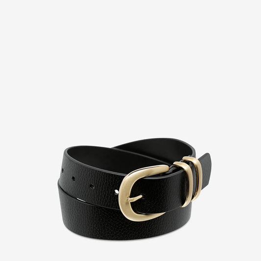 STATUS ANXIETY // Let It Be Belt BLACK/GOLD
