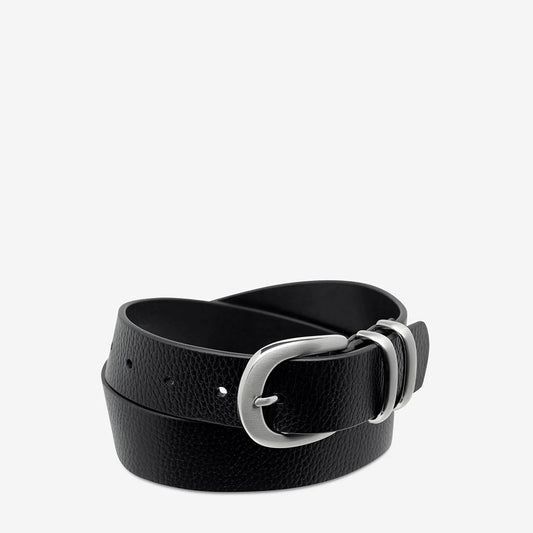 STATUS ANXIETY // Let It Be Belt BLACK/SILVER