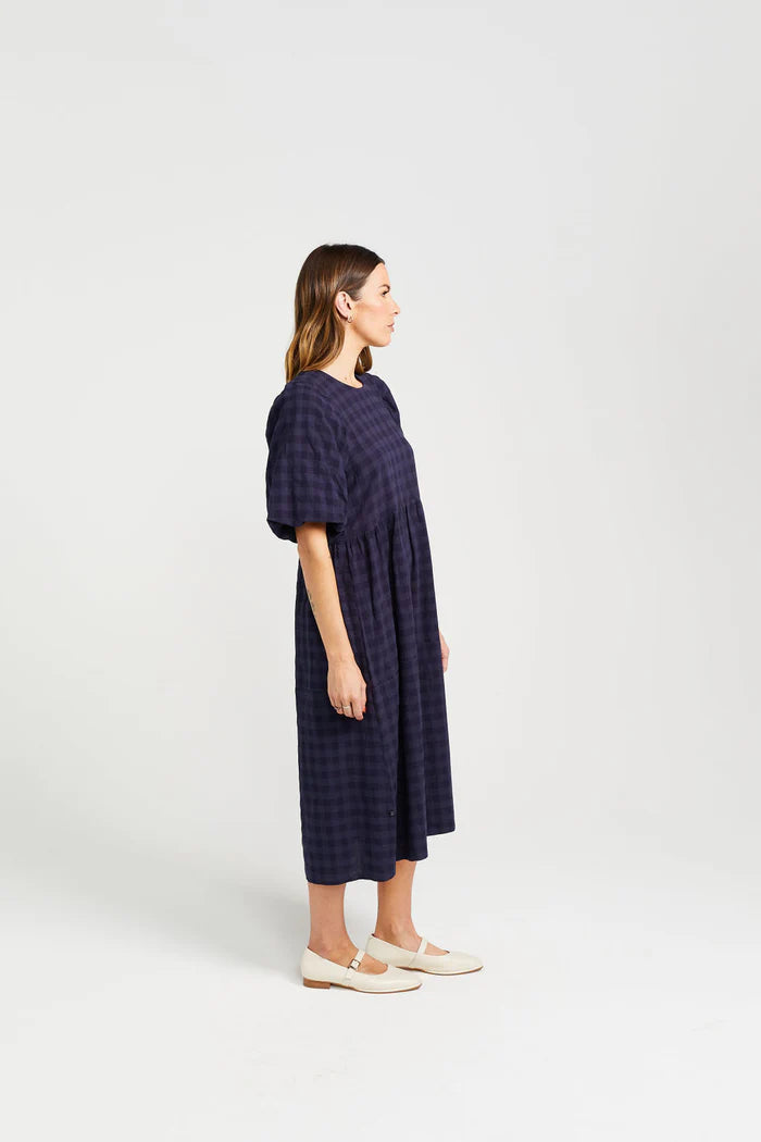 THING THING // Lucinda Dress NAVY CHECK