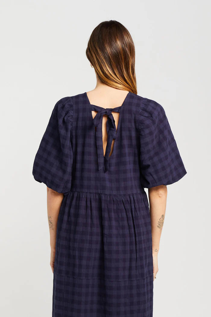 THING THING // Lucinda Dress NAVY CHECK