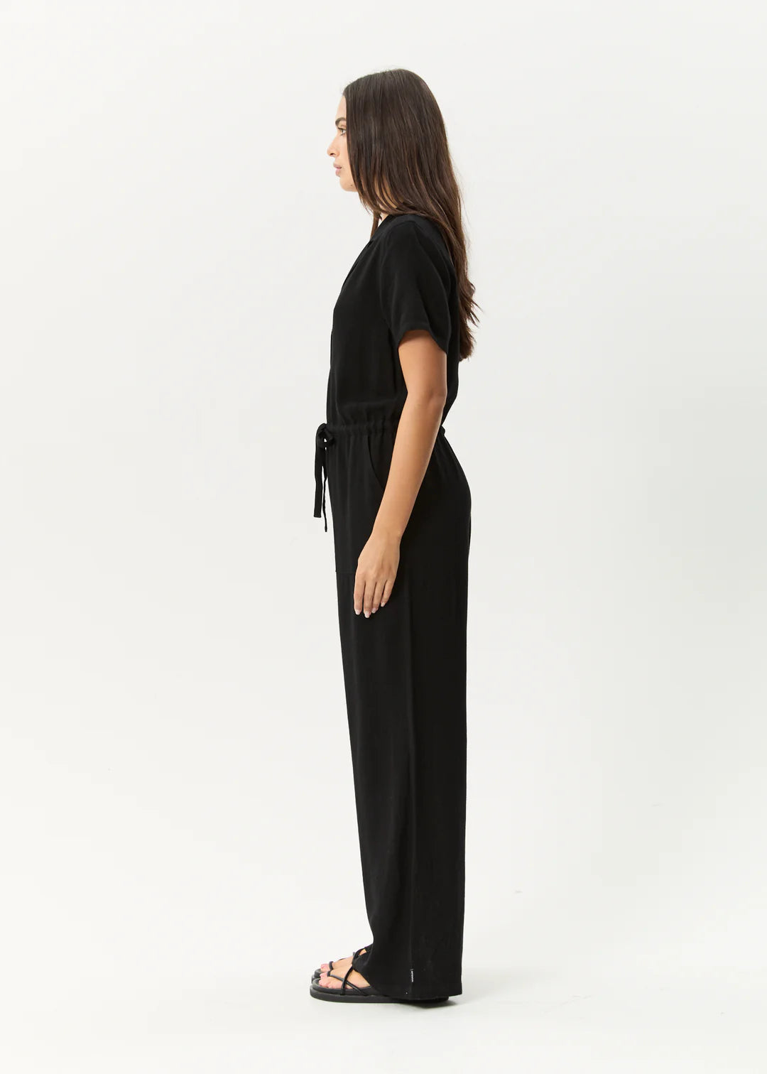 AFENDS // Mason Relaxed Jumpsuit BLACK