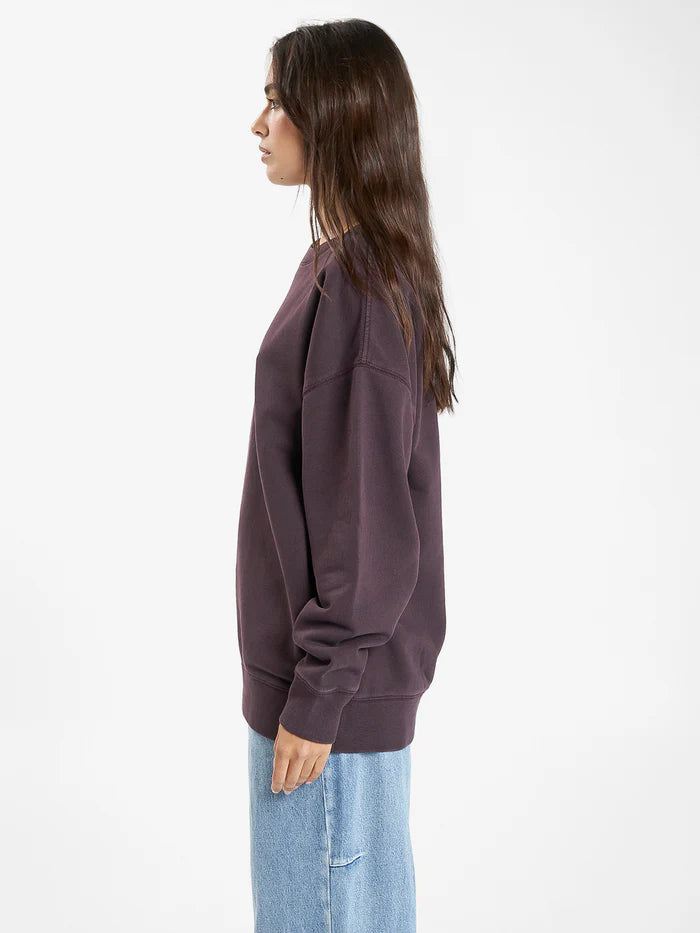 THRILLS // Minimal Slouch Crew DEEP PLUM