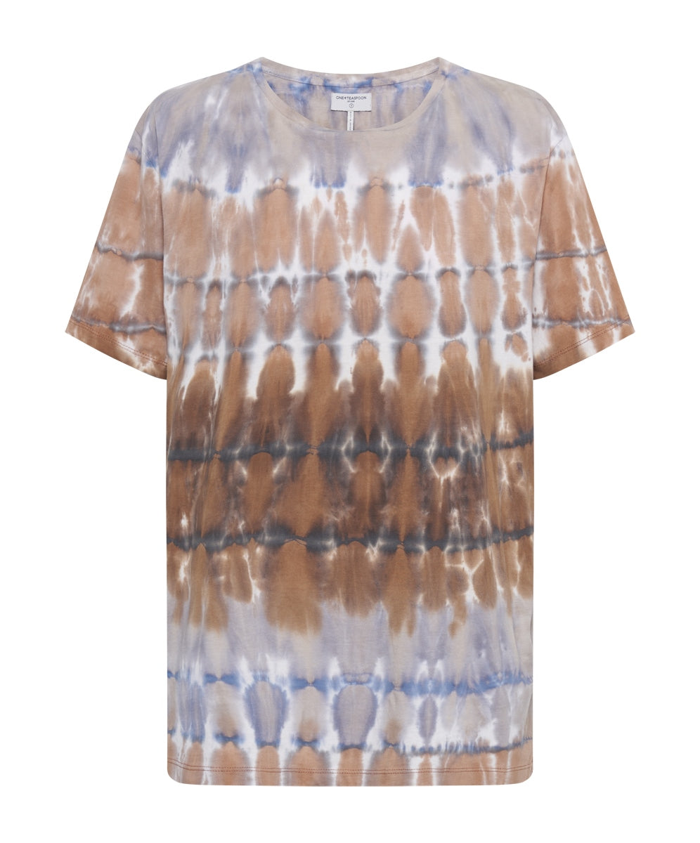 ONE TEASPOON // Mirage hand Tie Dye Unisex Tee TAN